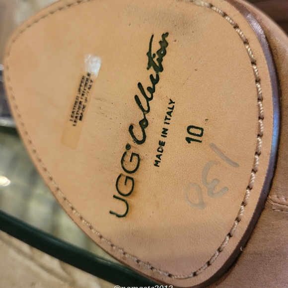 $875 Vintage Ugg Anetea Italian Collection 2012 Suede Leather Fur Shearling #746 - Picture 10 of 17